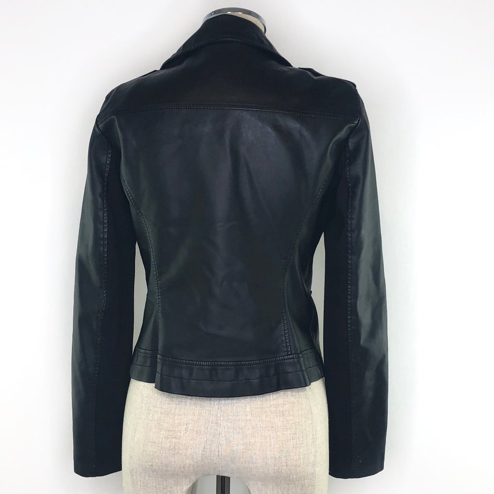 NEW YORK & COMPANY Faux Leather Moto Jacket #AI18 - Picture 7 of 10